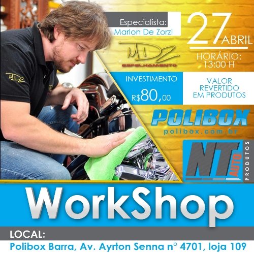 2° Workshop NT AUTO Rio De Janeiro na Polibox 27/04/2019