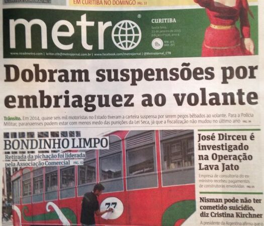 Jornal Metro - Bondinho Limpo